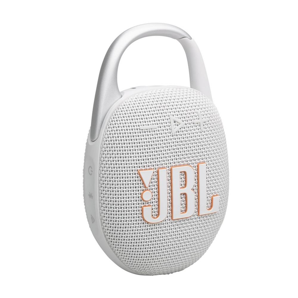 JBL Clip5, Bluetooth Hoparlör, IP67, Beyaz