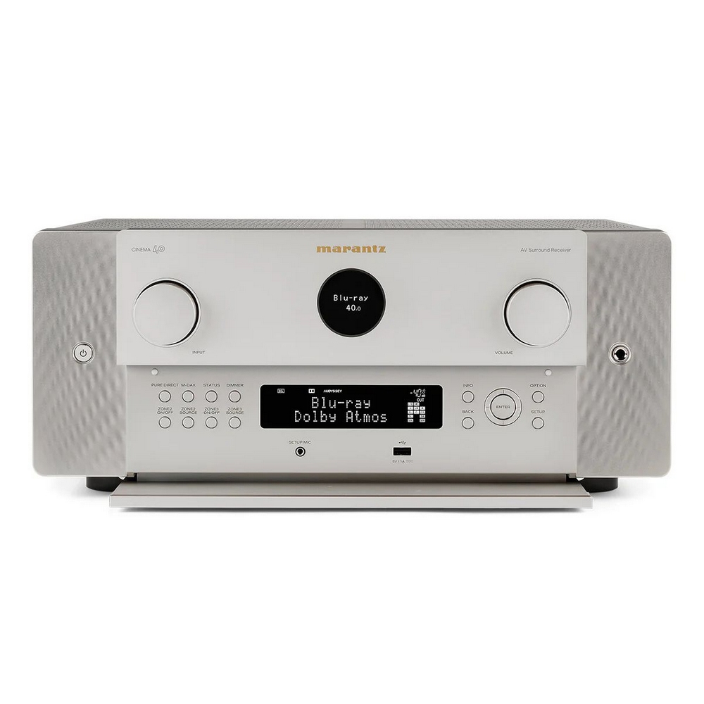 Marantz Cinema 40 9.4 Kanal Kanal 8K IMAX Dolby Atmos A/V Receiver Gümüş