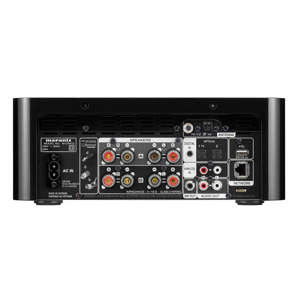 Marantz M-CR612 Network Streaming Entegre Ampliler Siyah