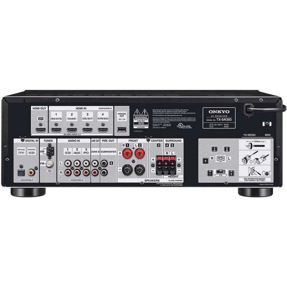 Onkyo TX-SR393 5.2 A/V Surround Receiver