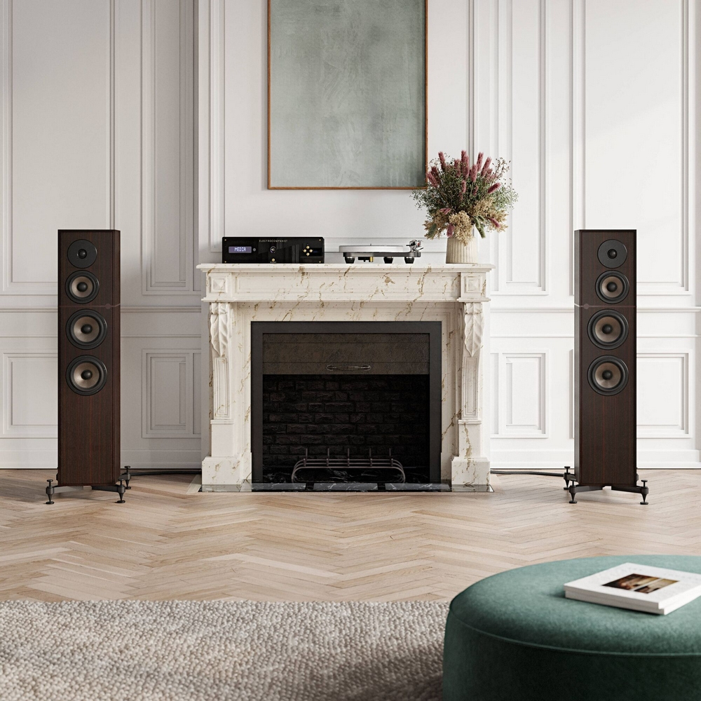 Revival Audio Atalante 4 Tower/Kule Hoparlör Koyu Ceviz Çift