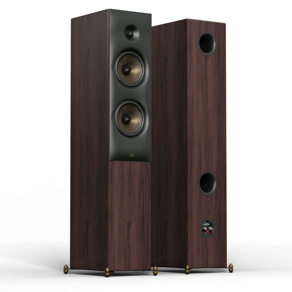 Revival Audio Sprint 4 Tower/Kule Hoparlör Koyu Ceviz Çift