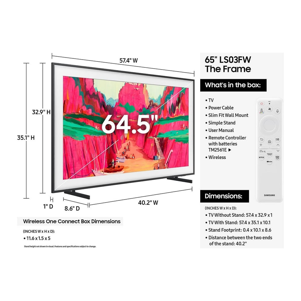 Samsung 65LS03FW The Frame Pro 4K Ultra HD 65