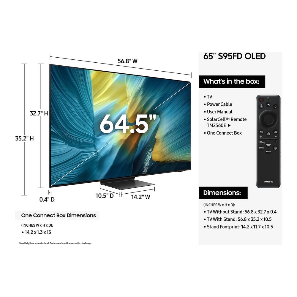 Samsung 65S95F 4K Ultra HD 65