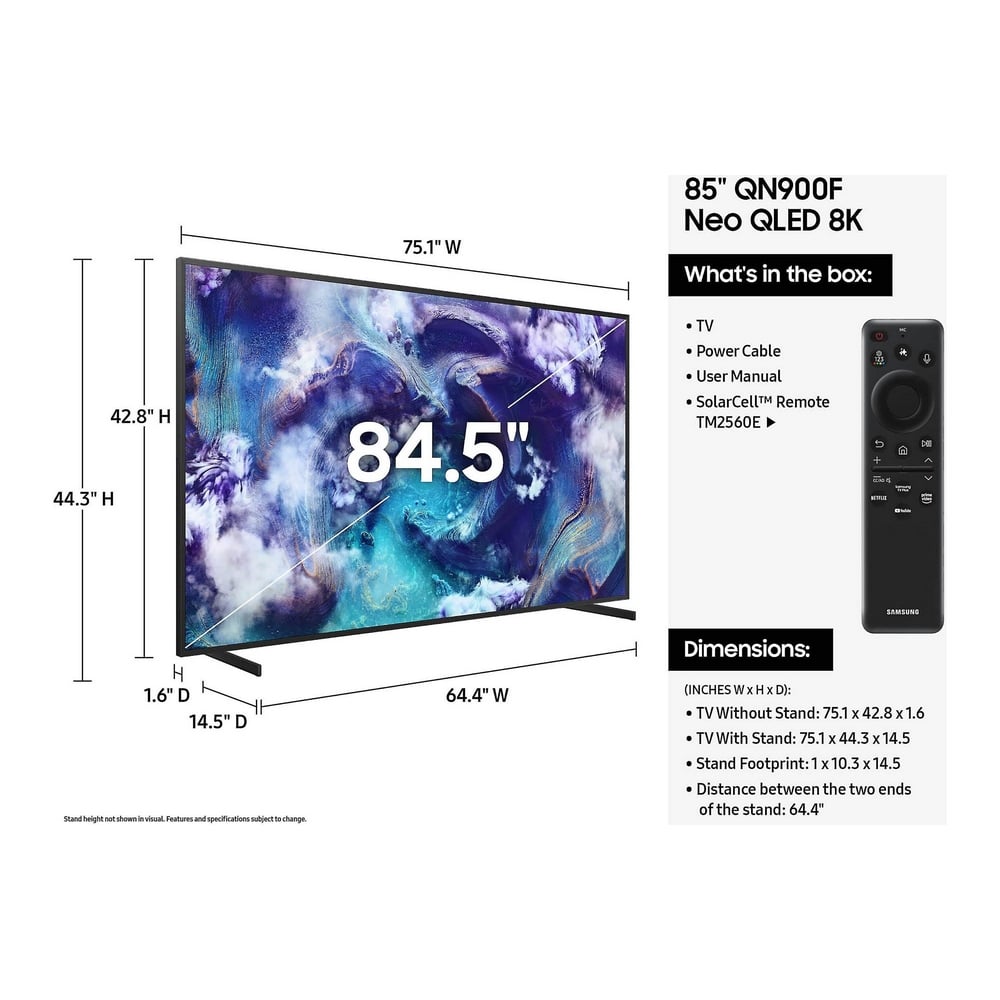 Samsung 85QN900F 8K Ultra HD 85