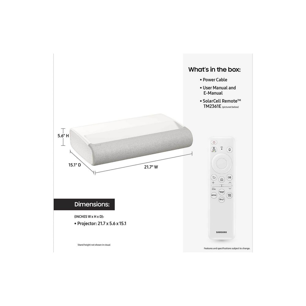 Samsung The Premiere LPU9D 3450 Lümen Ultra Kısa Mesafe Lazer 4K Projeksiyon Cihazı