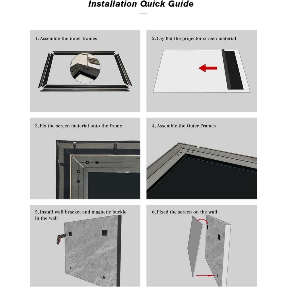 Vividstorm CineVision Pro Fixed Frame UST ALR Perde 100