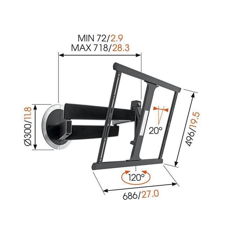 Vogel's Next 7345 Turn 120 Design 40''-65'' Askı Aparatı