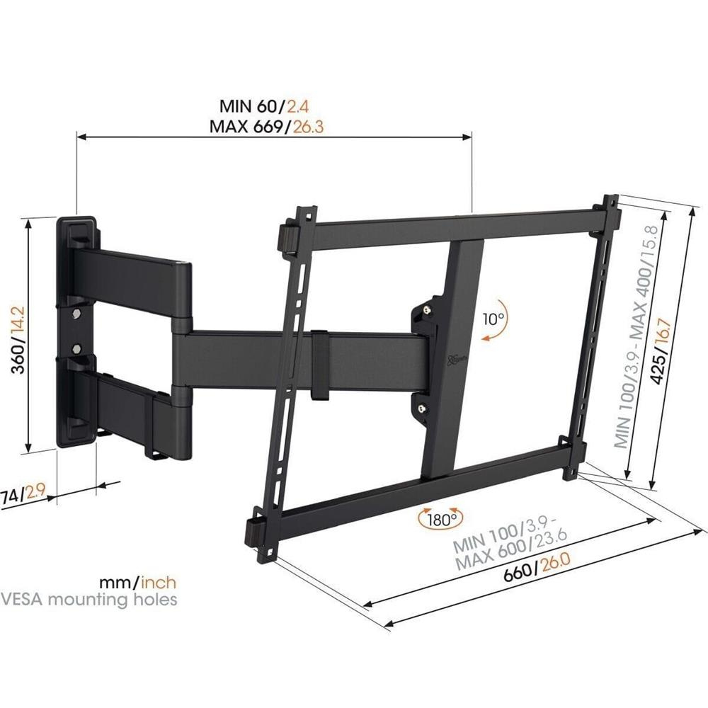 Vogel's TVM 3845  FullMotion 55''-100'' Askı Aparatı
