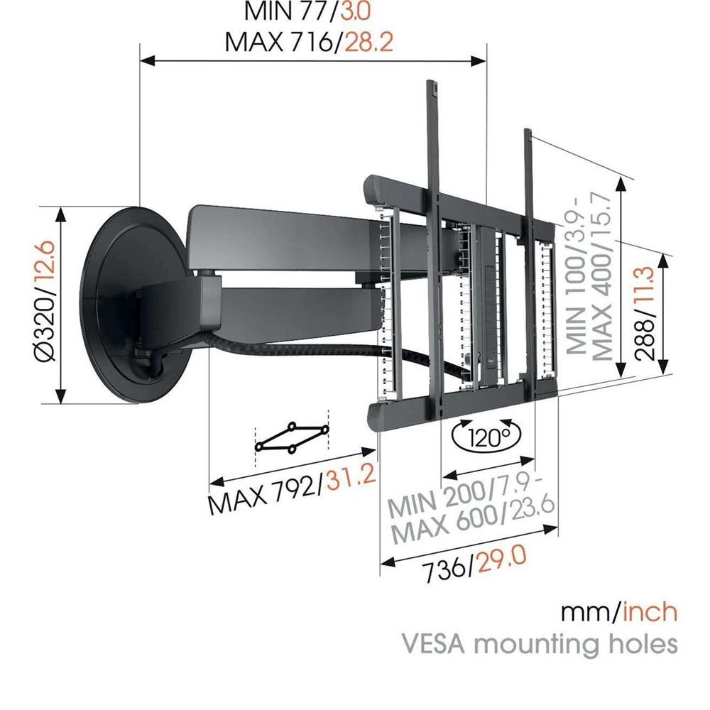 Vogel's TVM 7655 Design Mount 40''-77'' Askı Aparatı