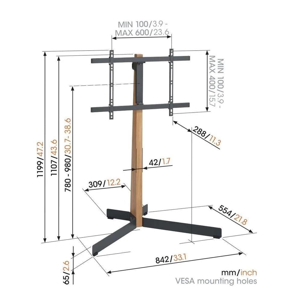 Vogel's TVS 3695 Turn 90 40''-77'' TV Standı