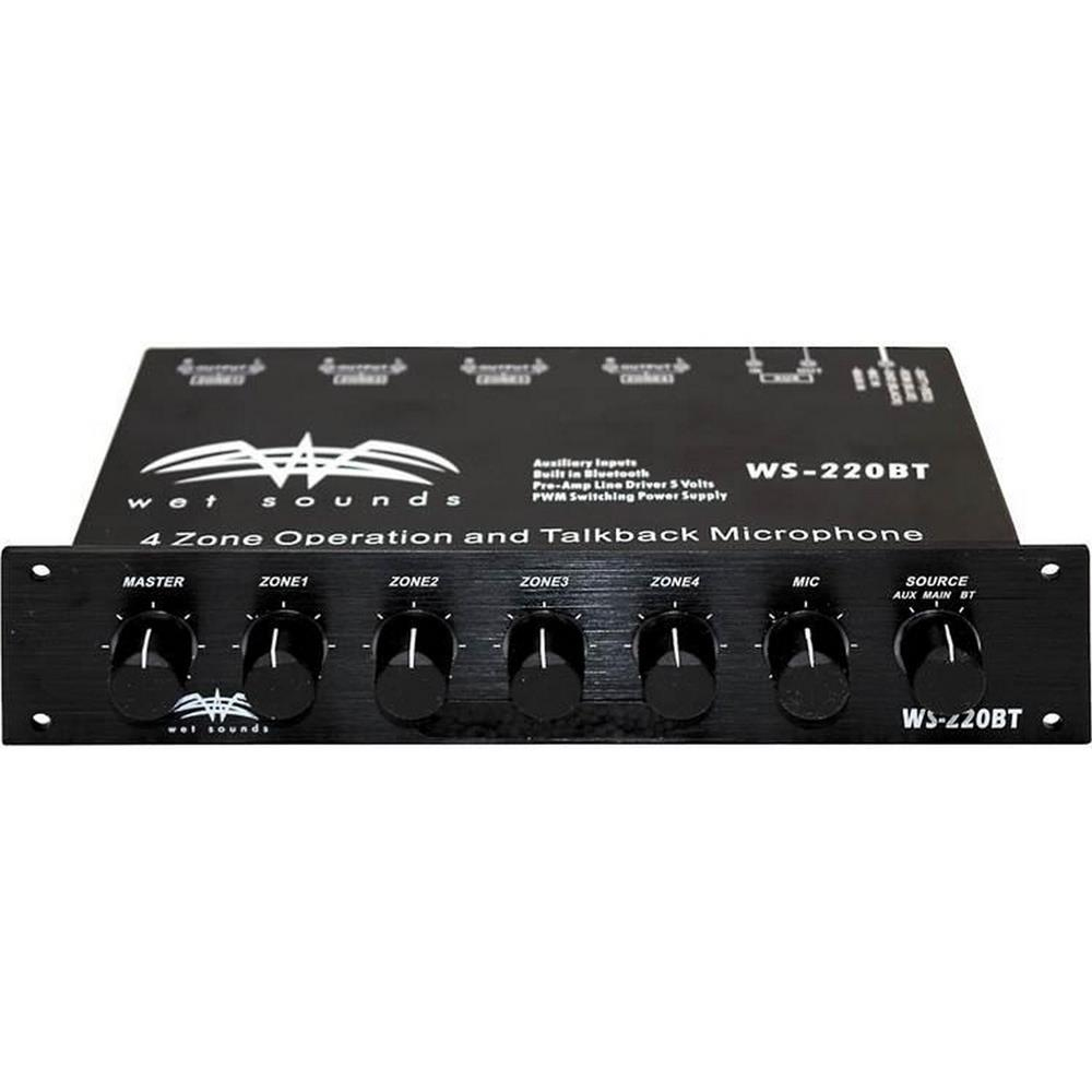 Wet Sounds WS-220 BT 4 Zone  Bluetooth Marine Level Controller