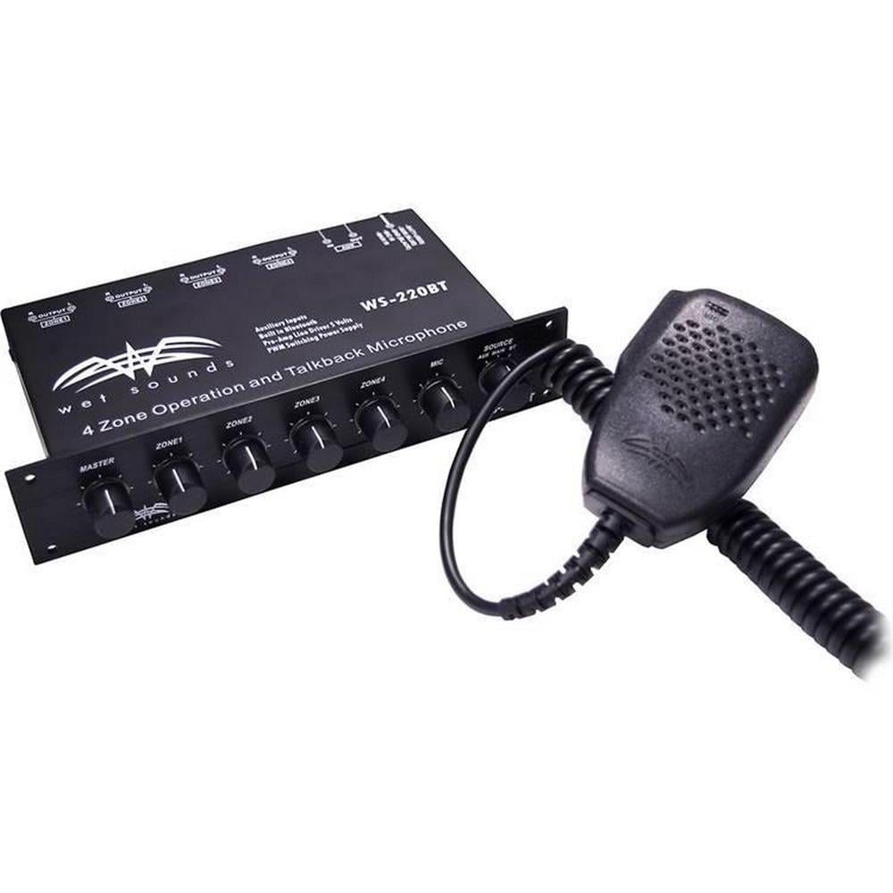 Wet Sounds WS-220 BT 4 Zone  Bluetooth Marine Level Controller