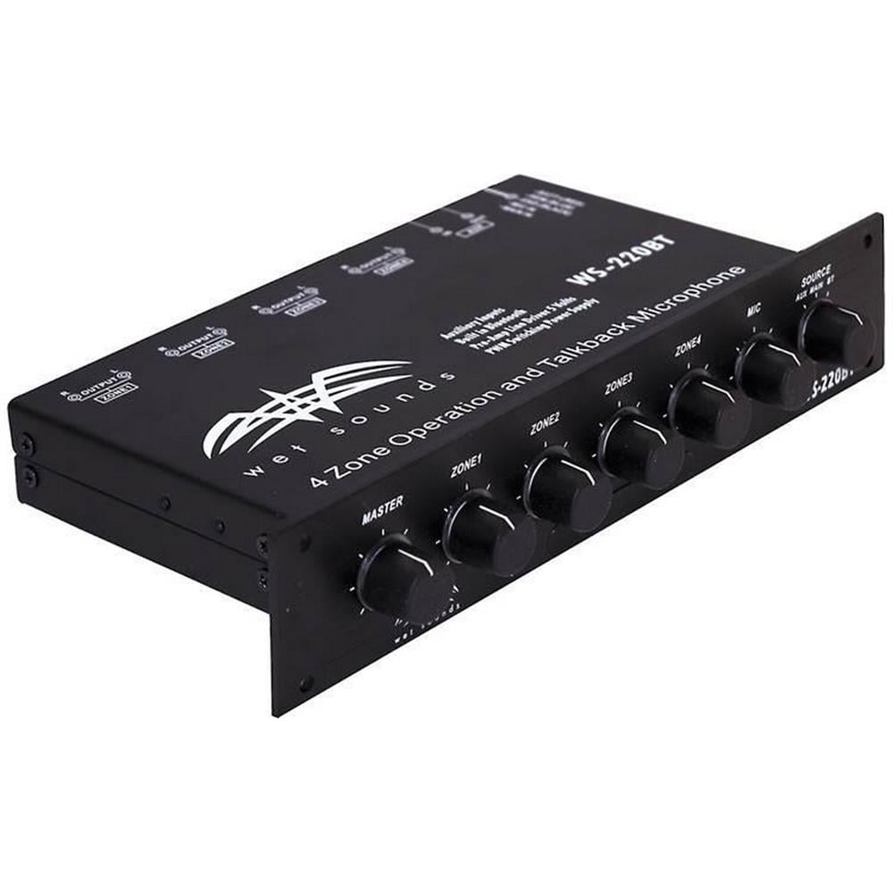 Wet Sounds WS-220 BT 4 Zone  Bluetooth Marine Level Controller