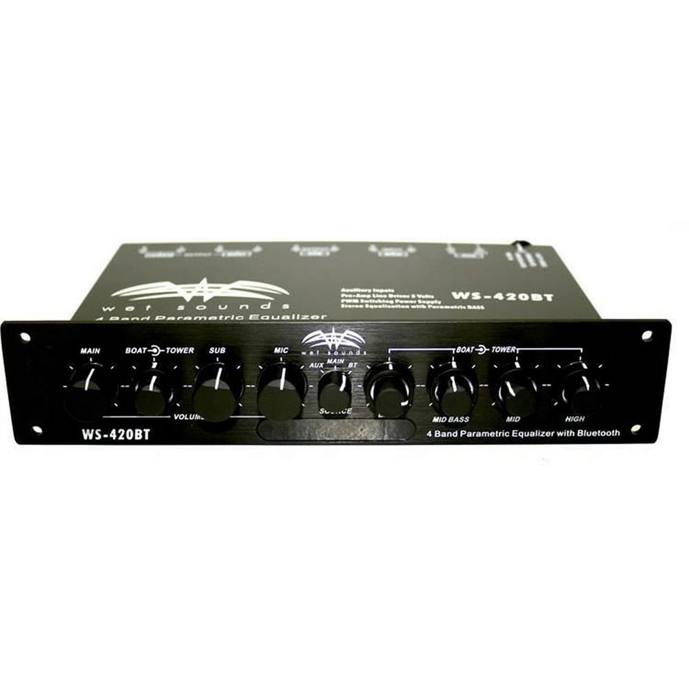 Wet Sounds WS-420 BT 4 Band Bluetooth Marine Equalizer