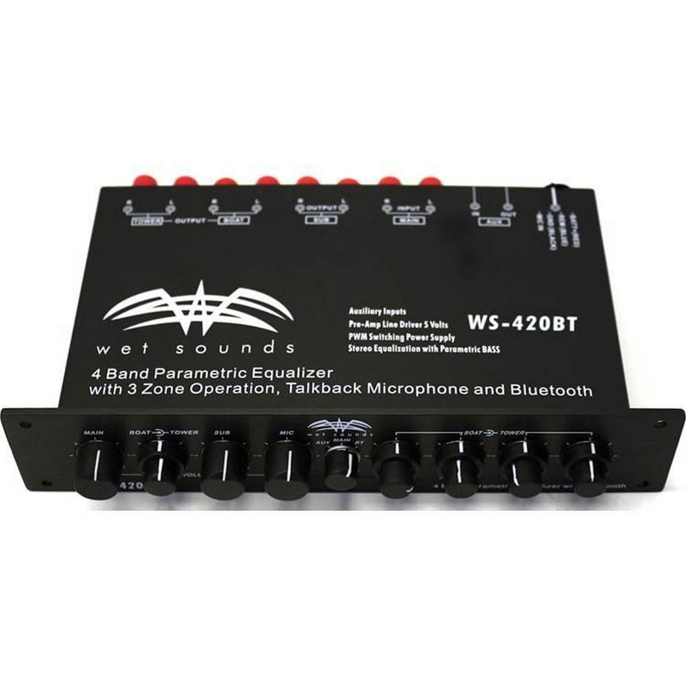 Wet Sounds WS-420 BT 4 Band Bluetooth Marine Equalizer