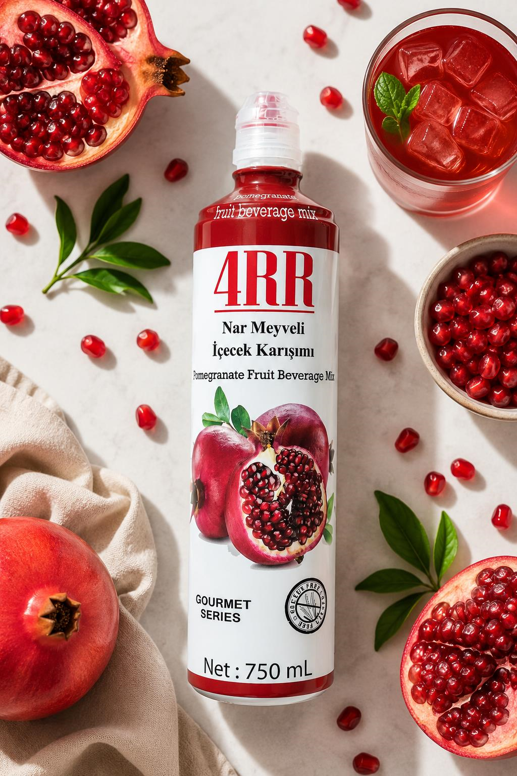 4RR4RR Ekşi Nar Meyveli İçecek Karışımı 750 ml