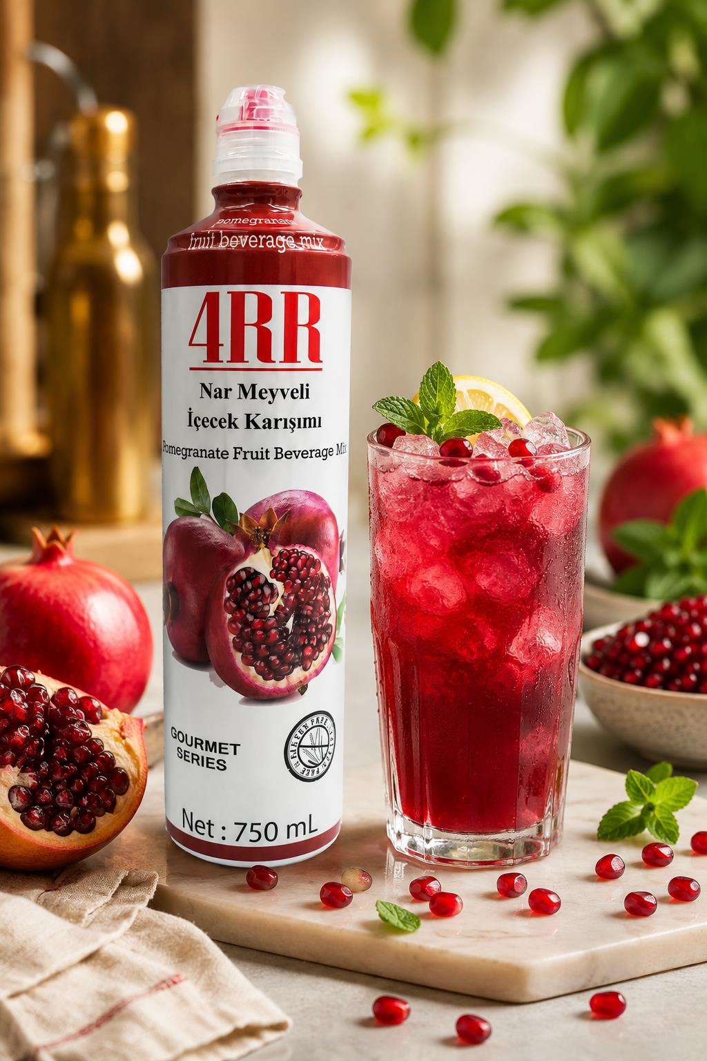 4RR4RR Ekşi Nar Meyveli İçecek Karışımı 750 ml
