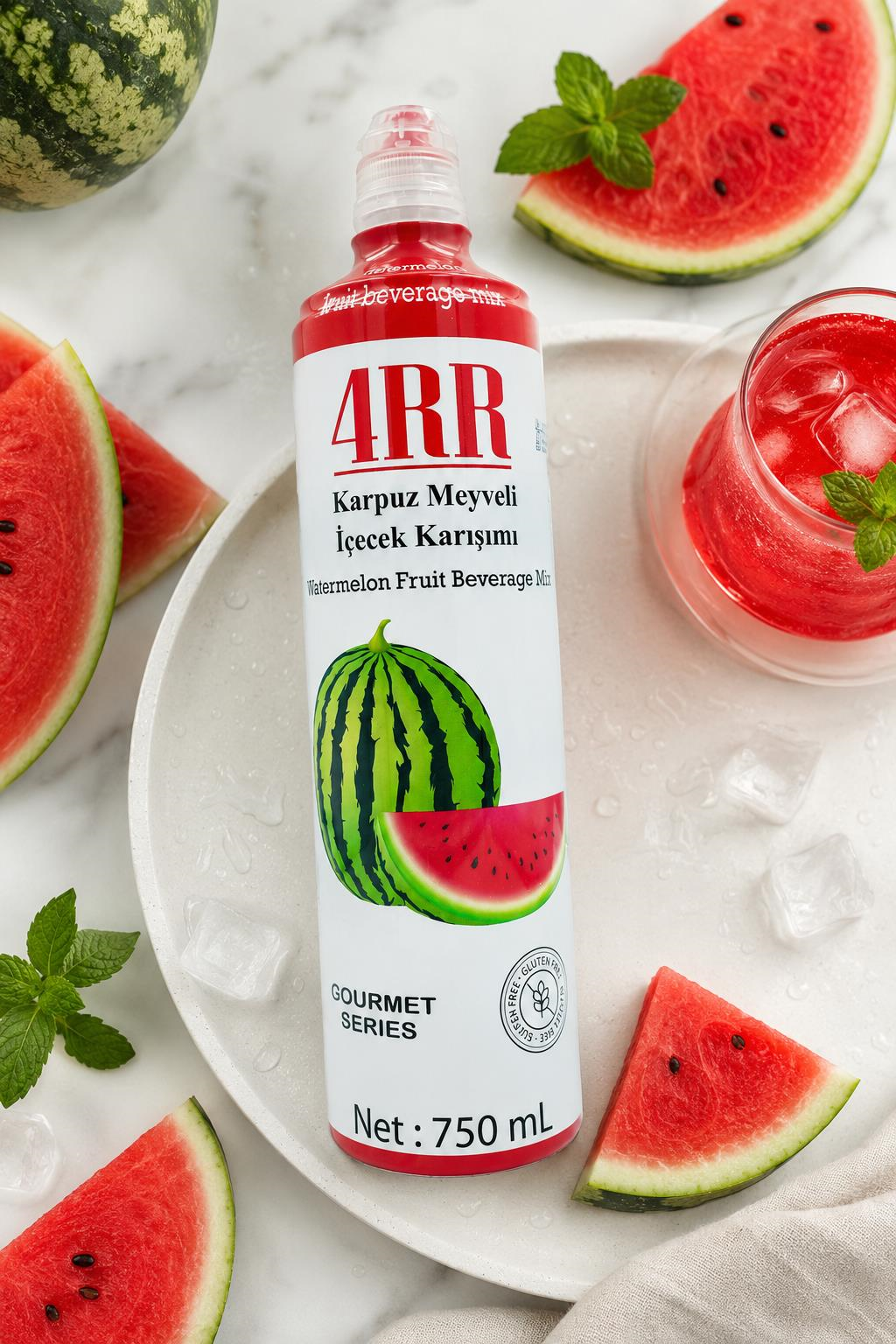 4RR4RR Karpuz Meyveli İçecek Karışımı 750 ml