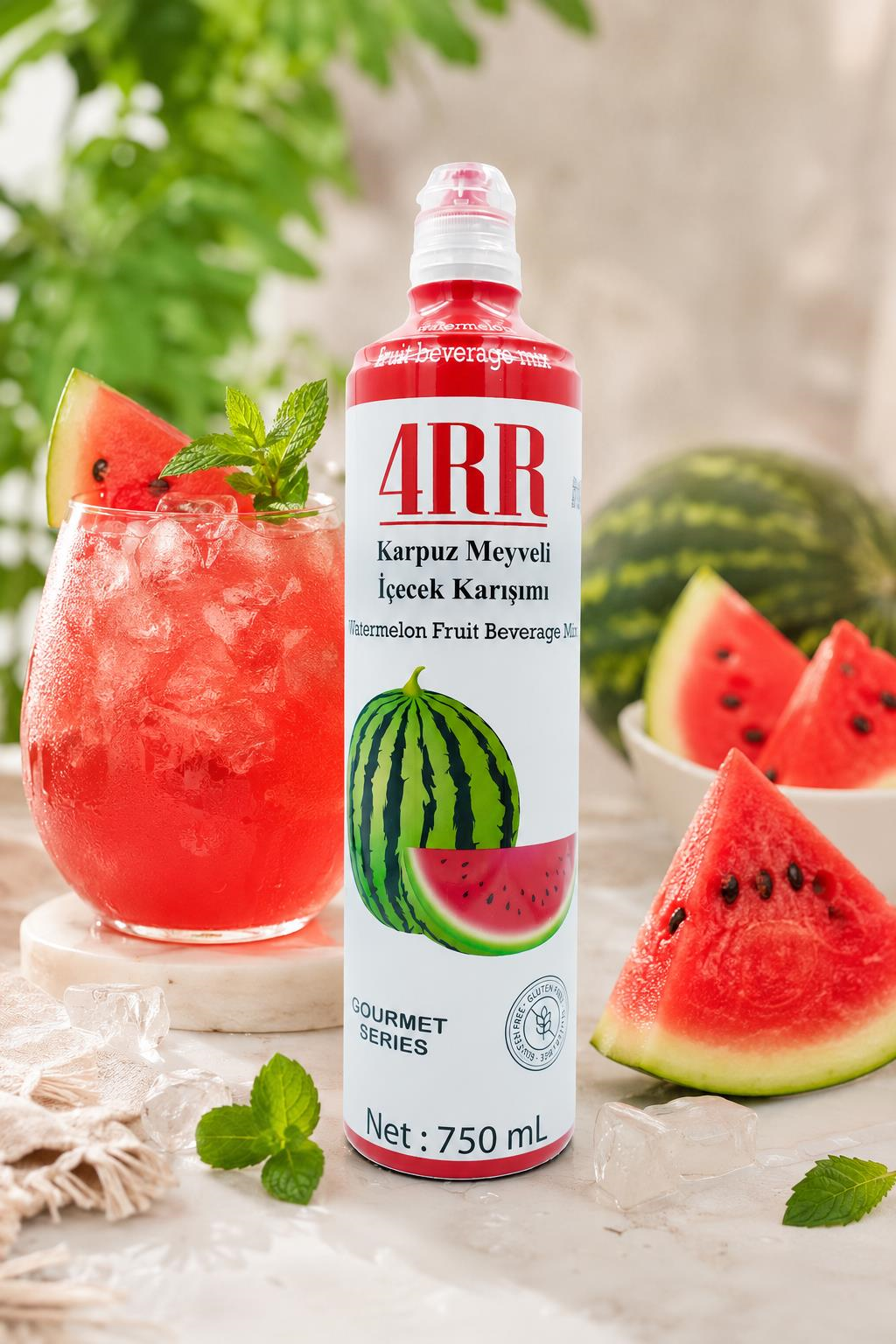 4RR4RR Karpuz Meyveli İçecek Karışımı 750 ml