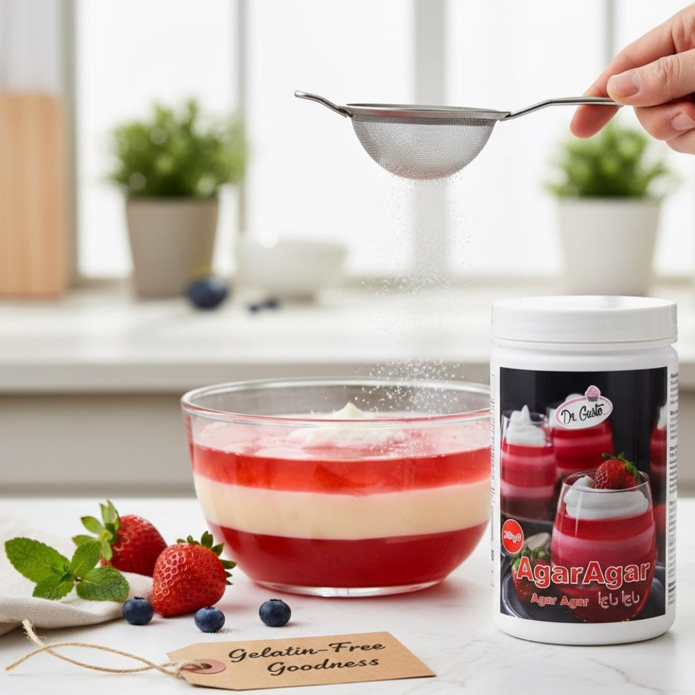 Agar Agar 200 Gr – Bitkisel Jel Kıvam Verici 900 Bloom