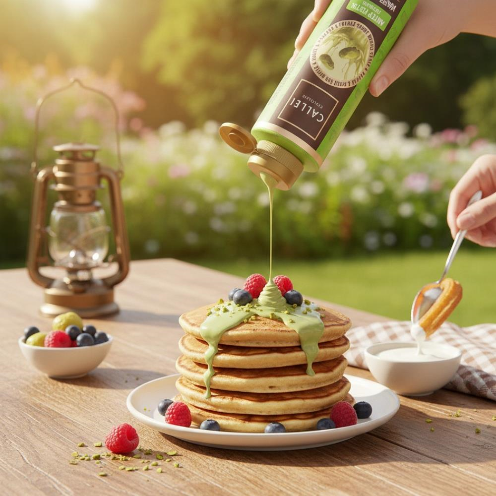Antep Fıstıklı Waffle & Pancake & Tatlı Sosu 300 Gr