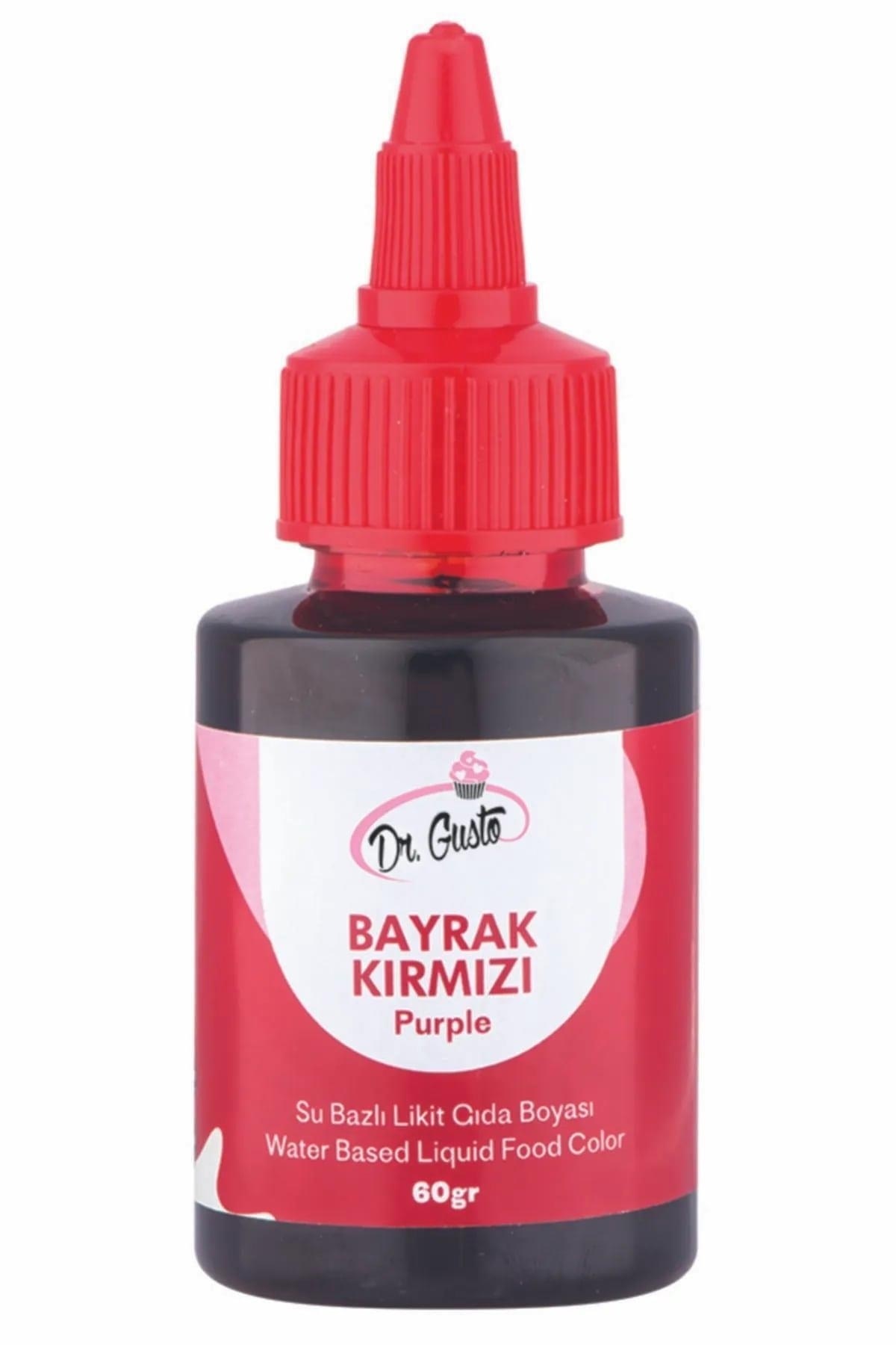 Dr. GustoBayrak Kırmızı Likit Gıda Boyası 60 Gr
