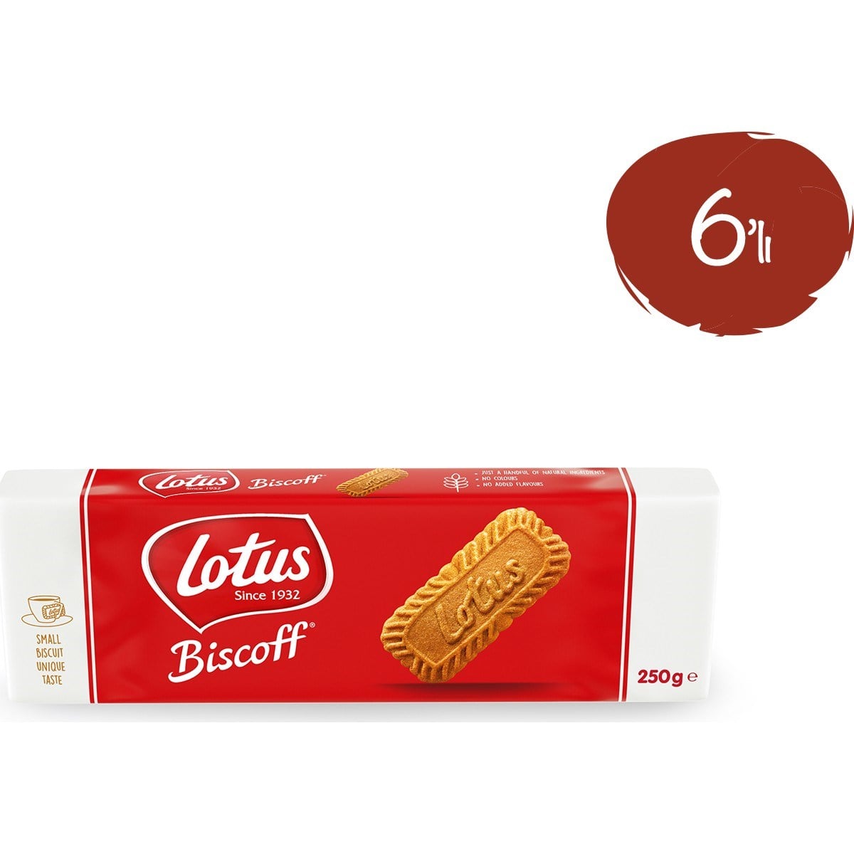 LotusBiscoff Karamelize Bisküvi 250 gr - 6 Paket