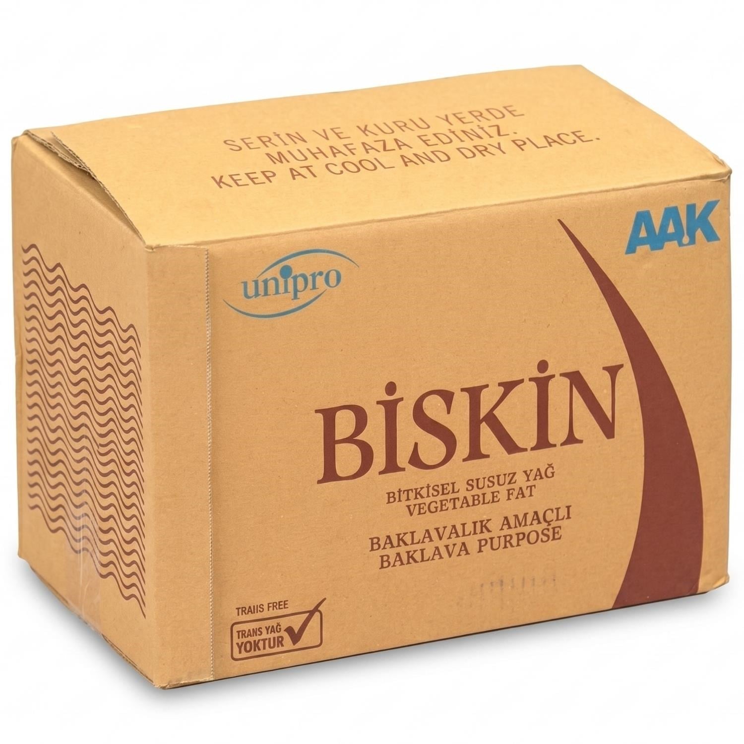 Biskin Baklavalık Sade 20 Kg – Profesyonel Fırıncılık ve Baklava Yağı