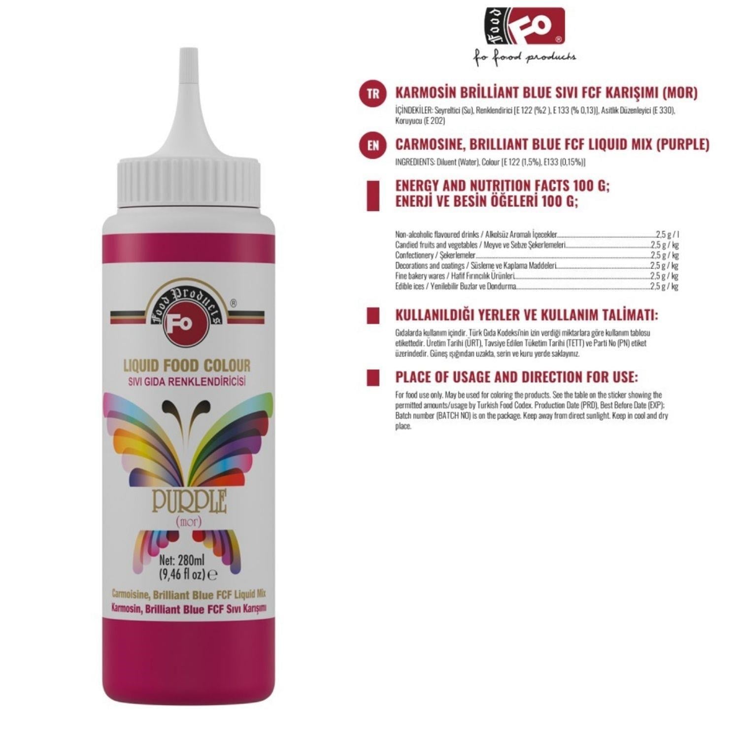 BOYA SIVI MOR FO 280 ML