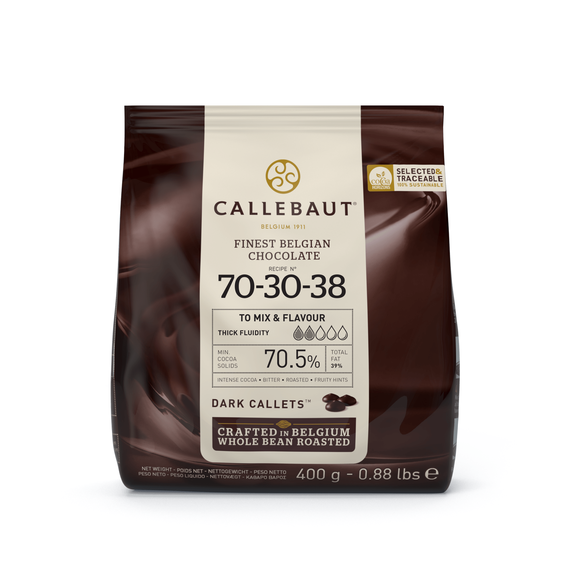 Callebaut 70-30-38 Extra Bitter Drop Çikolata 400 Gr