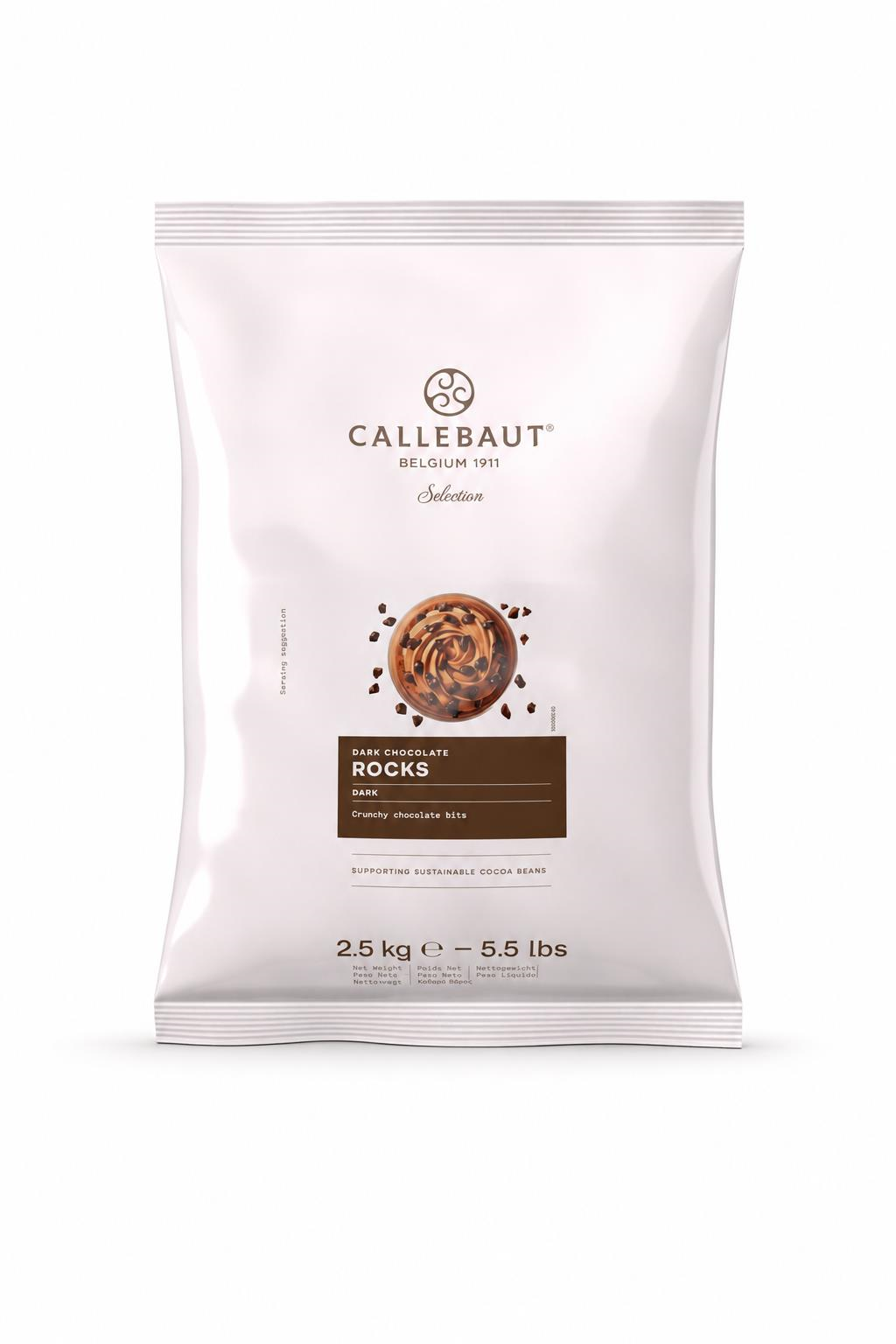 CallebautCallebaut Chocrocks Bitter Parça Çikolata 4–7 mm 2,5 Kg