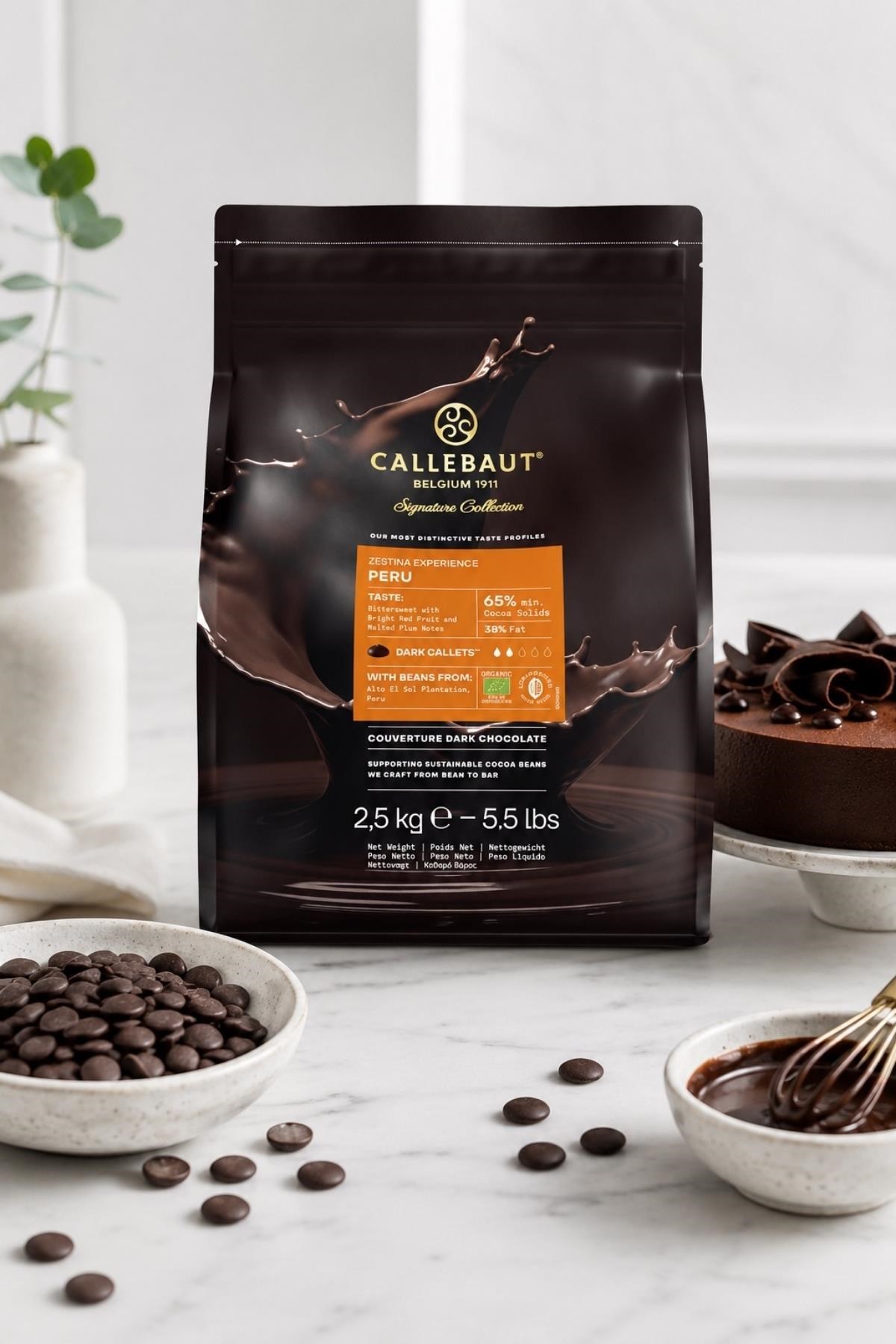 Callebaut Signature Collection Zestina Peru Bitter Çikolata 2,5 Kg