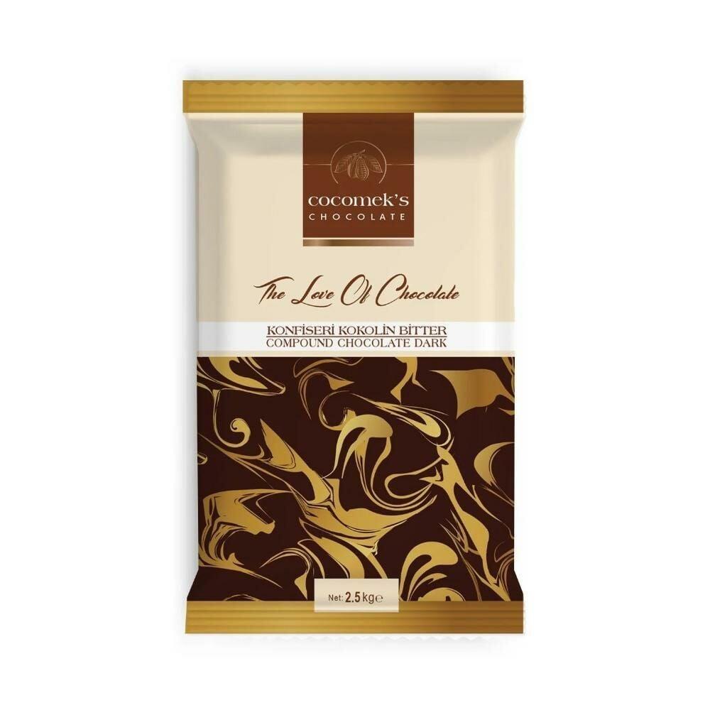 Cocomeks Konfiseri Çikolata Bitter 2.5 Kg