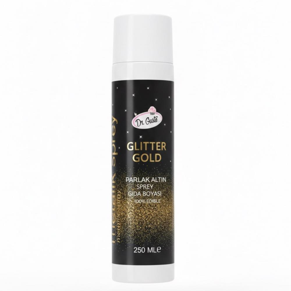 DR.GUSTO 250 ML SPREY BOYA GLITTER ALTIN