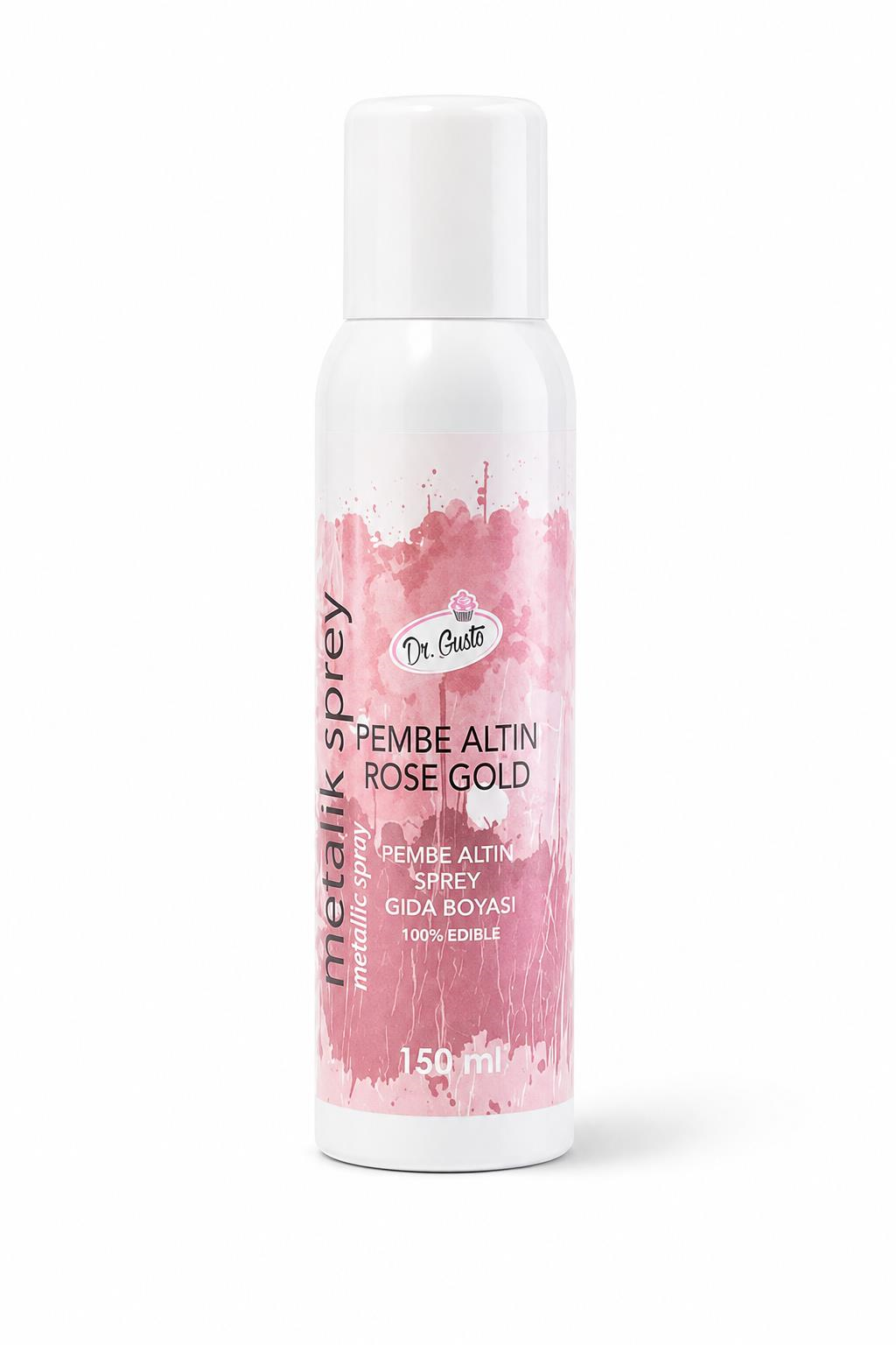 Dr. GustoDr. Gusto Rose Gold Sprey Gıda Boyası 150 ml