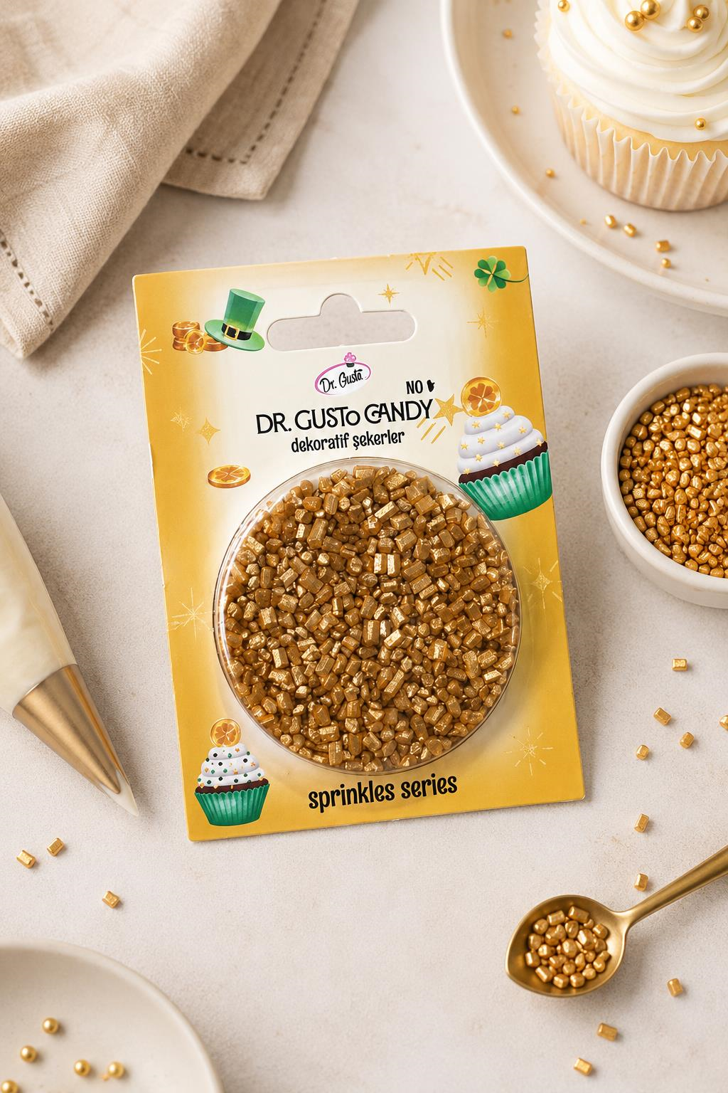 Dr. GustoDr. Gusto Altın Candy Sanding Pasta Süsleme Şekeri
