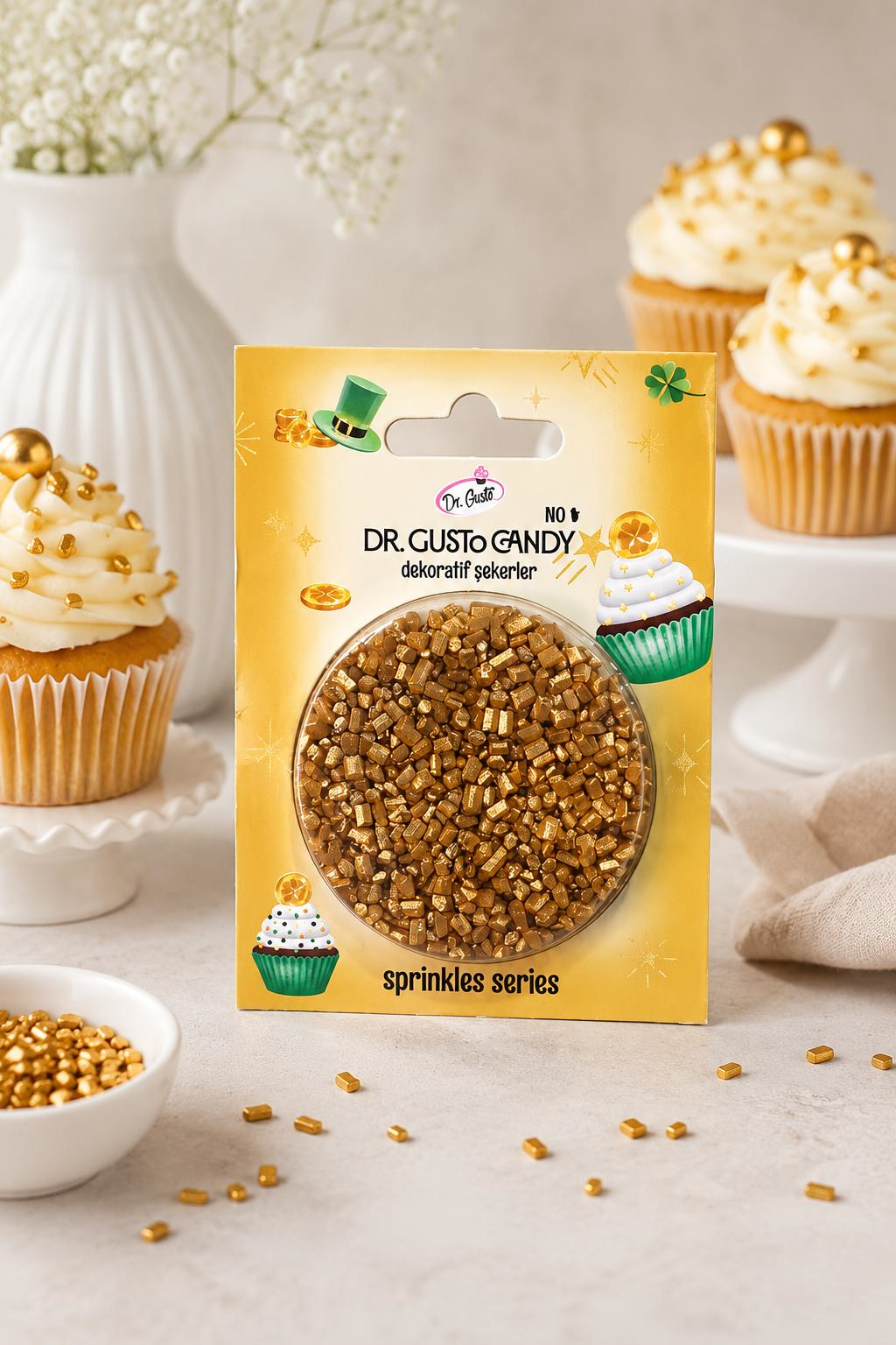 Dr. GustoDr. Gusto Altın Candy Sanding Pasta Süsleme Şekeri