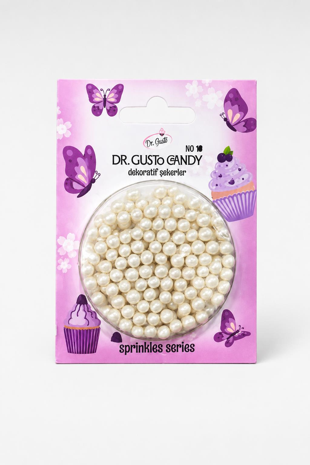 Dr. GustoDr. Gusto 4 mm Sedef Candy Boncuk Pasta Süsleme Şekeri