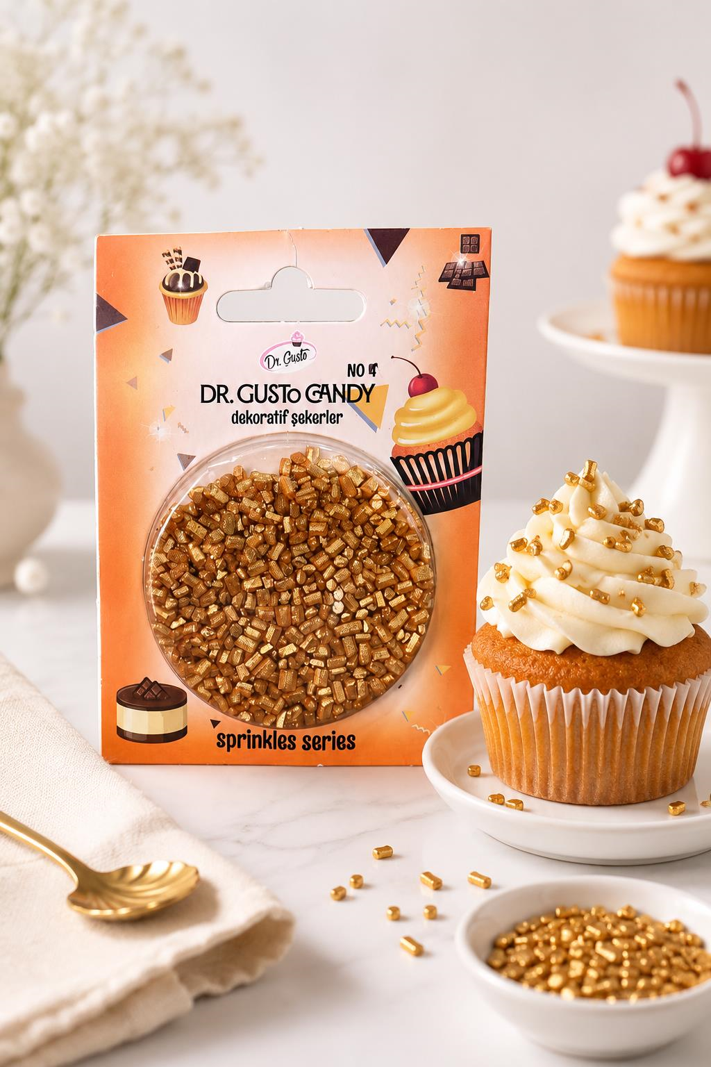 Dr. GustoDr. Gusto Bakır Sanding Candy Pasta Süsleme Şekeri