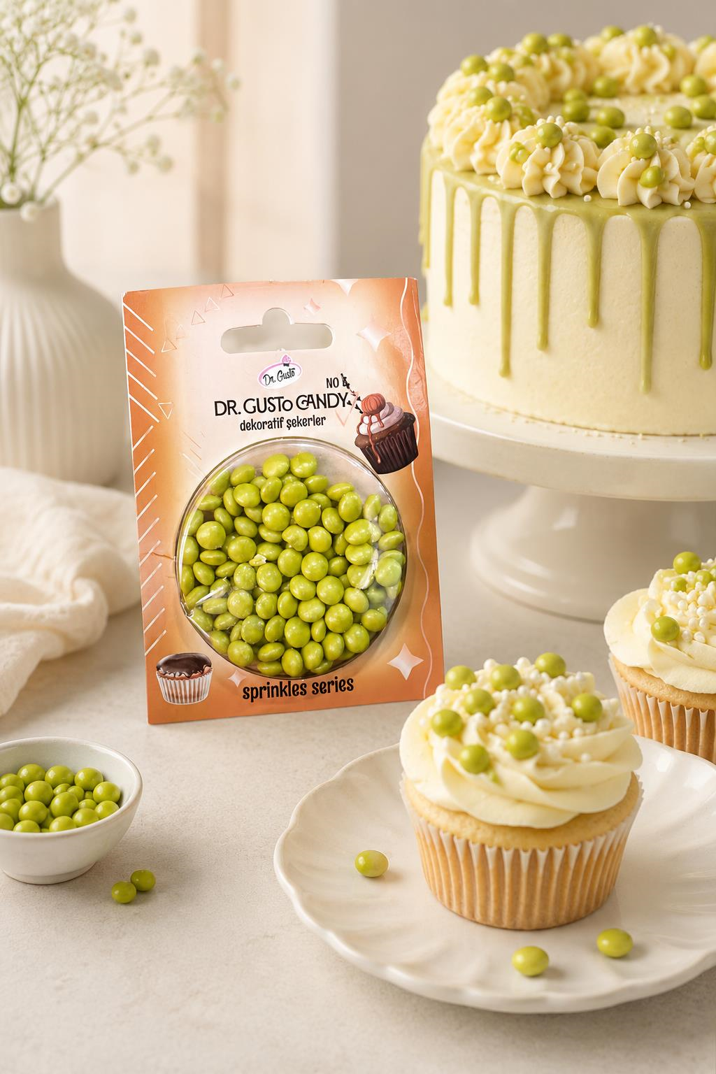 Dr. GustoDr. Gusto Sarı Bonbon Draje Pasta Süsleme Şekeri
