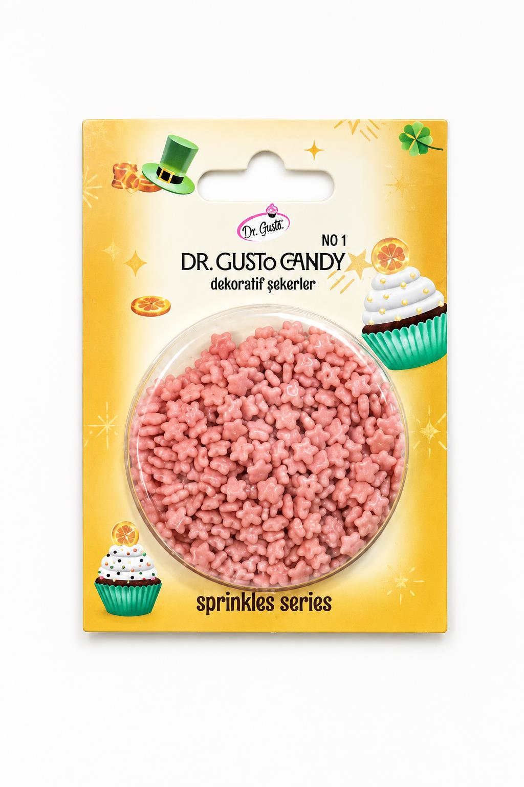 Dr. GustoDr. Gusto Star Yıldız Pembe Pasta Süsleme Şekeri