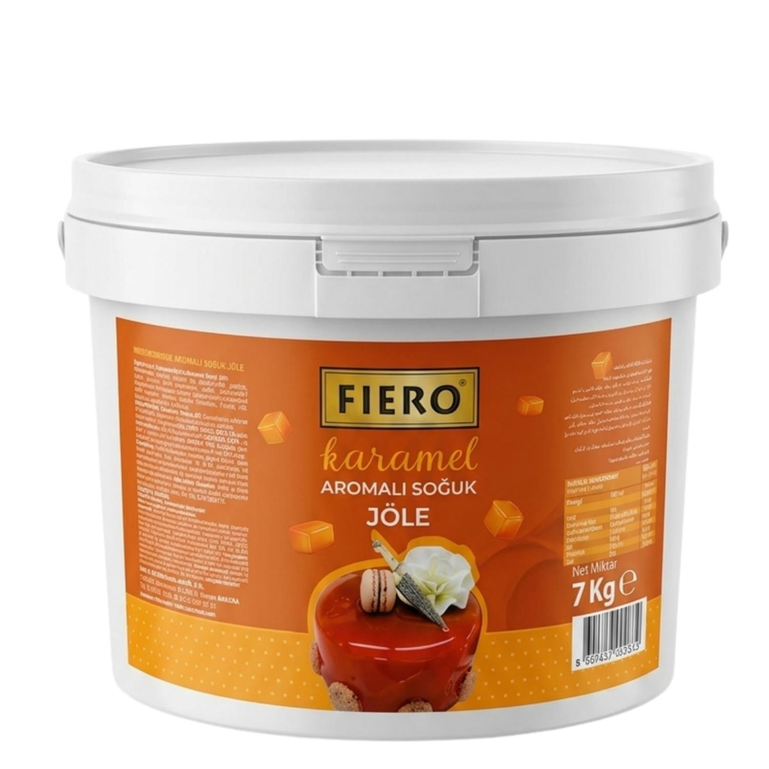 Fiero Karamel Jöle 7 Kg Profesyonel Pasta ve Tatlı Dekor Kaplama Jölesi