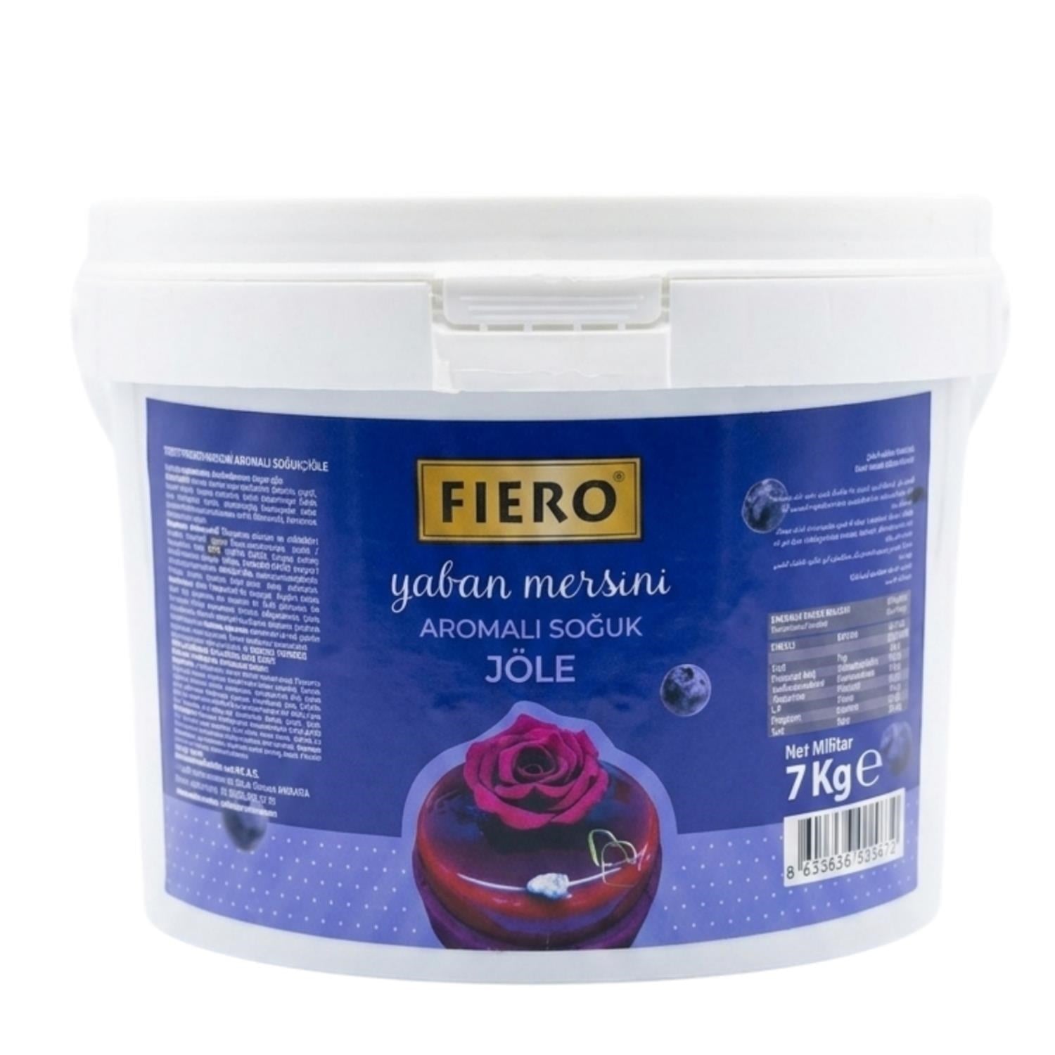 Fiero Yaban Mersini Jöle 7 Kg Profesyonel Pasta ve Tatlı Süsleme Jölesi