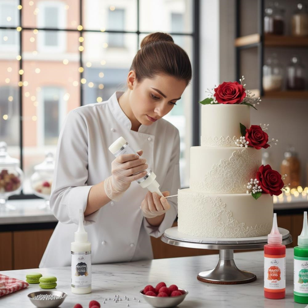 Glazür Cookie Icing Beyaz 150 GR – Kurabiye, Cupcake ve Pasta İçin Kullanıma Hazır Şeker Glazürü
