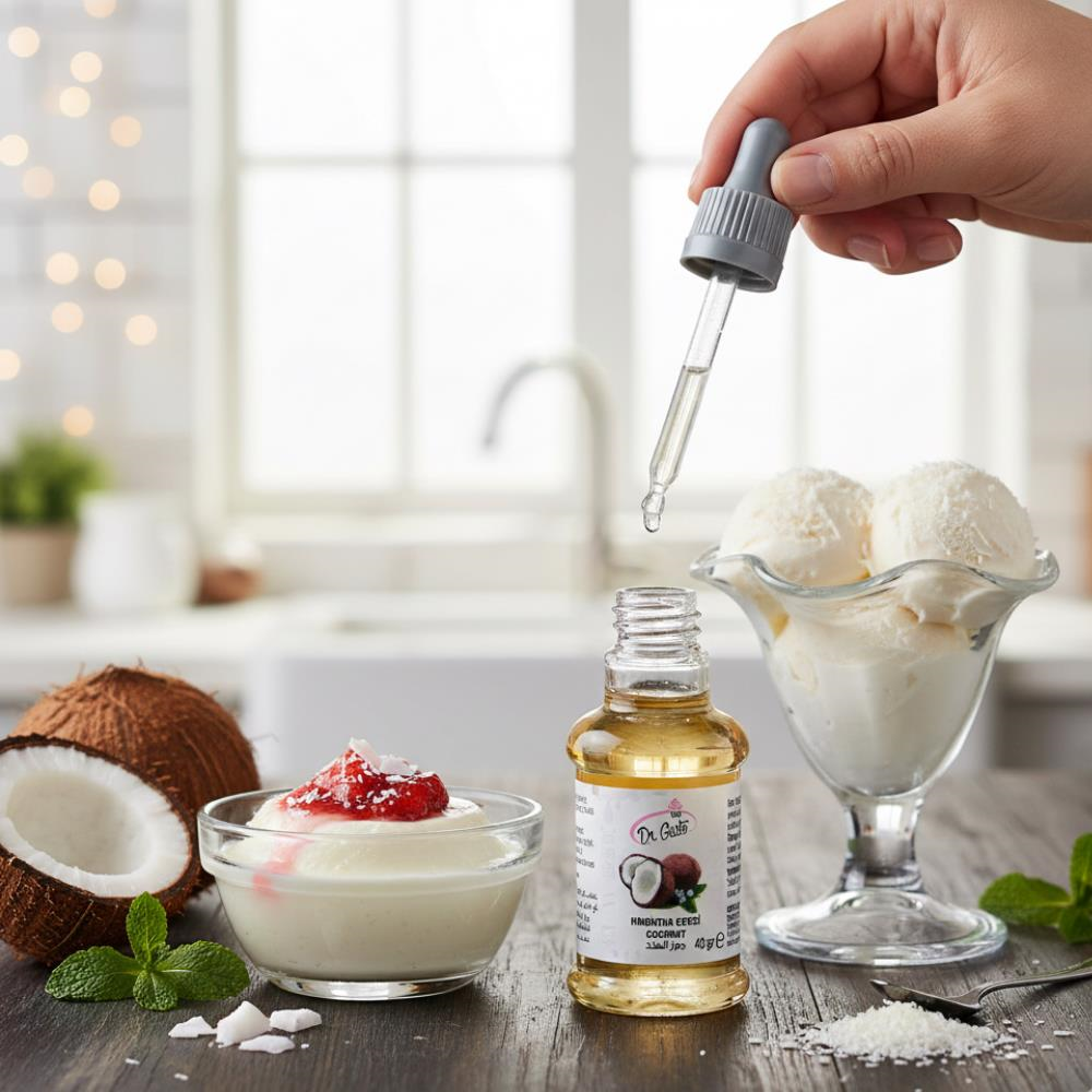Hindistan Cevizi Aroması 40 g – Pasta, Kek, Kurabiye ve Tatlılar İçin Yoğun Aroma