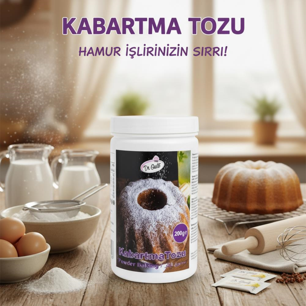 Kabartma Tozu 200 gr – Mükemmel Kabarma, Kusursuz Kıvam