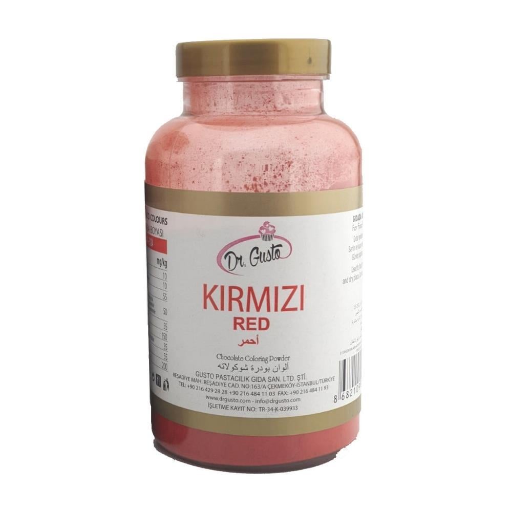 Kırmızı Yağ Bazlı Toz Boya 100 g – Çikolata İçin Yoğun Renk Gücü