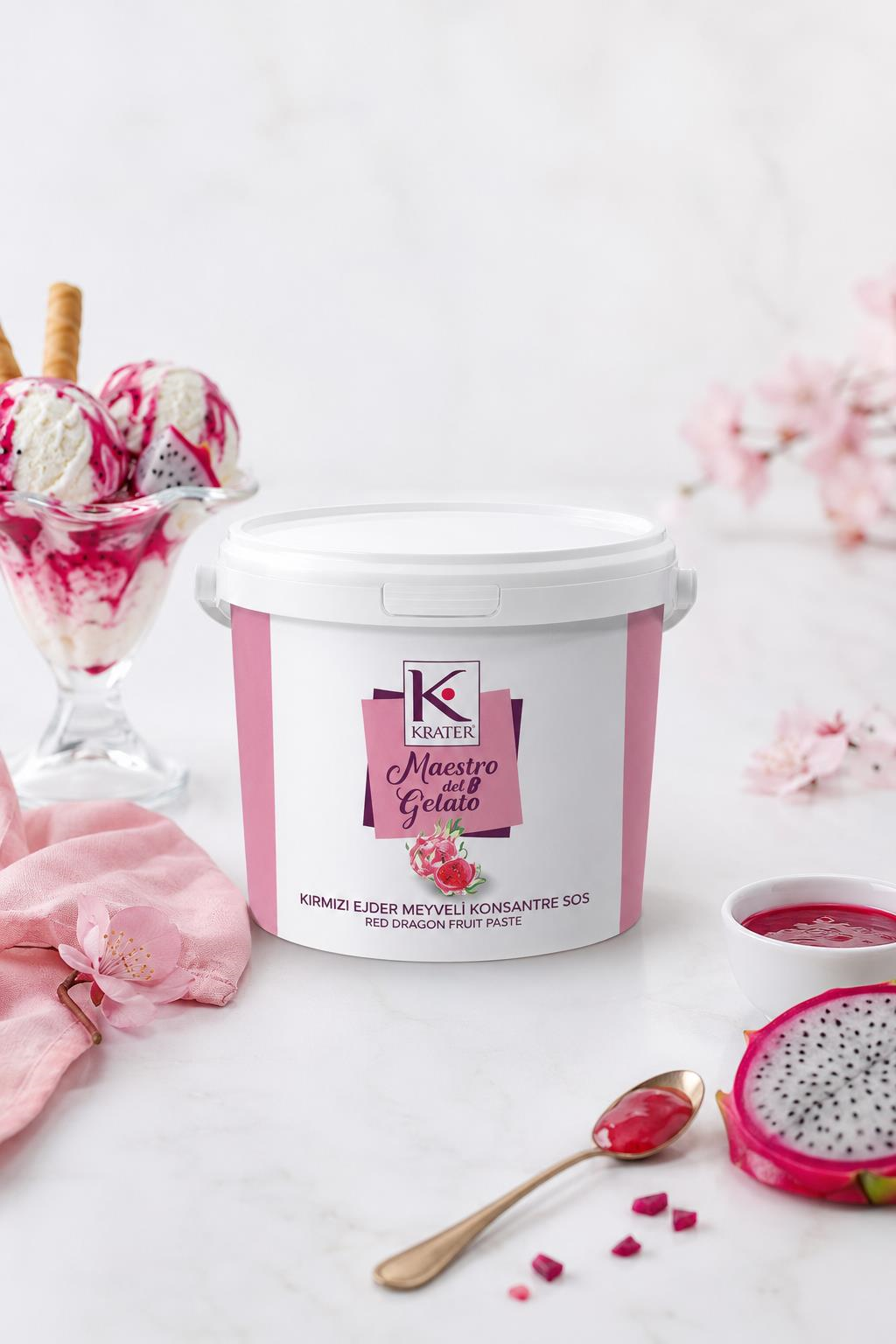 Krater Ejder Meyvesi Paste (Red Dragon) 3 Kg