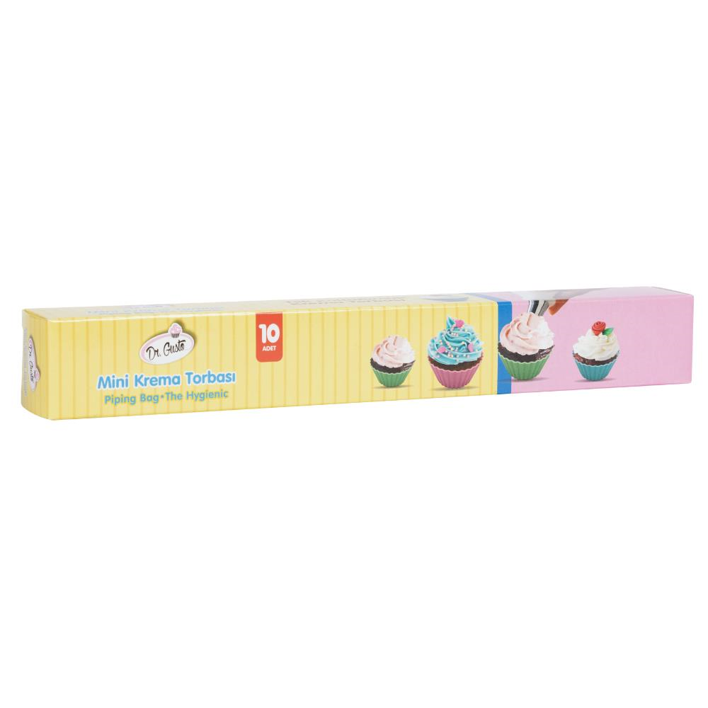Krema Torbası Mini 10’lu – 40 cm x 24 cm | Tek Kullanımlık Dayanıklı Pasta Sıkma Torbası